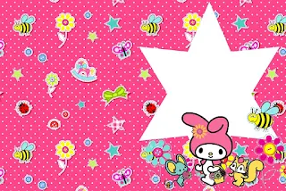 My Melody Birthday Party Free Printable Invitations, Labels or Cards.