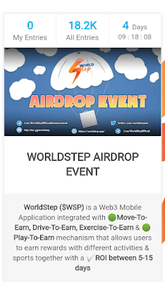 World Step Airdrop Value 18,888 $WSP - Claim Now | Latest Crypto Airdrop
