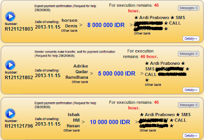 Bukti Pembayaran Dari MMM Mavodi Indonesia Sebesar 23 Juta