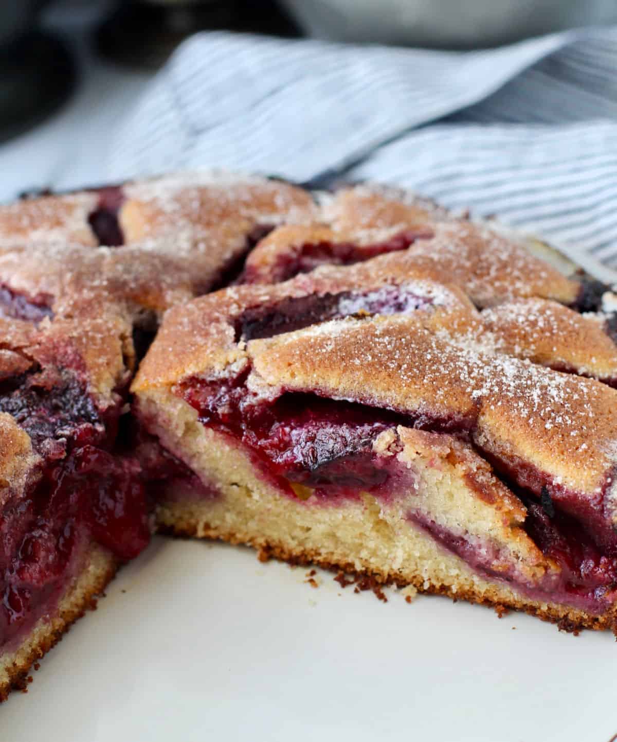 Plum Cake sliced.