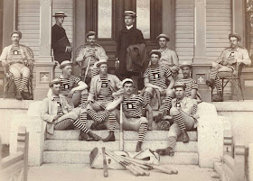 A photograph of the 1880 baseball team.