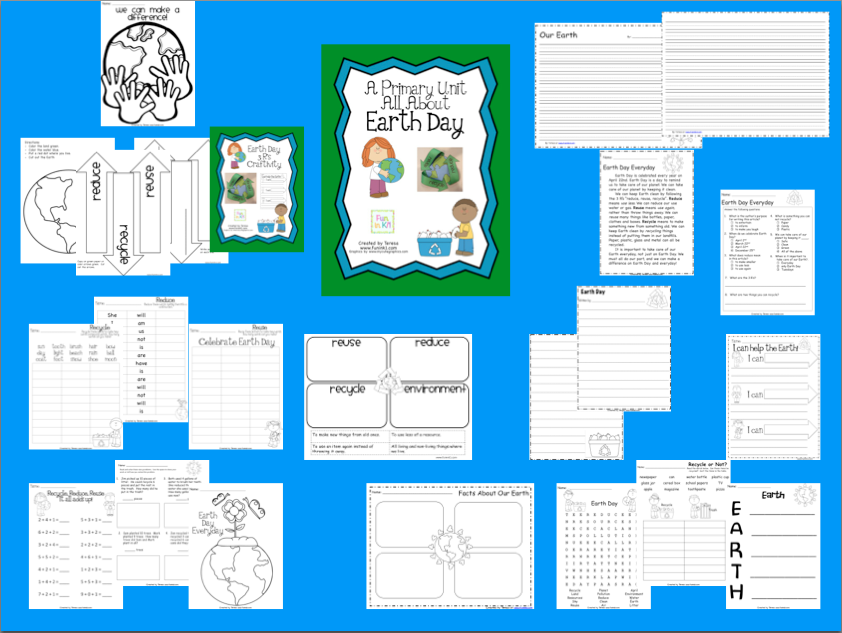 http://www.teacherspayteachers.com/Product/A-Primary-Unit-All-About-Earth-Day-635232