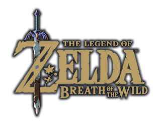 the legend of zelda breath of the wild logo with outline