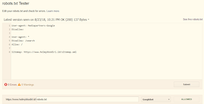 robot.txt dan cara mengaturnya dibloggervv