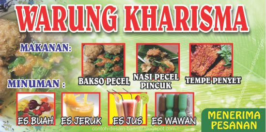  Spanduk  Warung Sederhana Kharisma