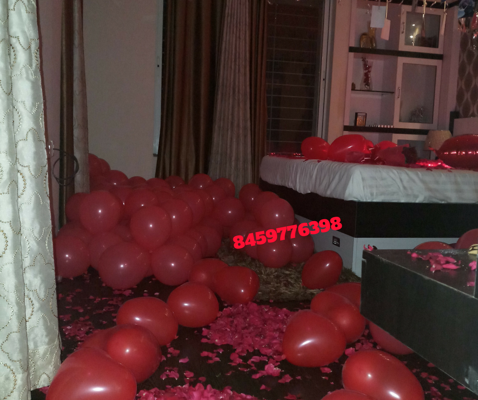 Romantic Room  Decoration  For Surprise Birthday  Party in 