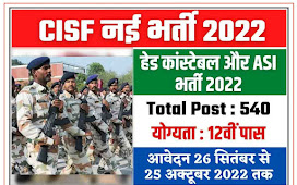 BSF Head Constable ASI Recruitment 2022