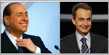 berlusconi y zapatero