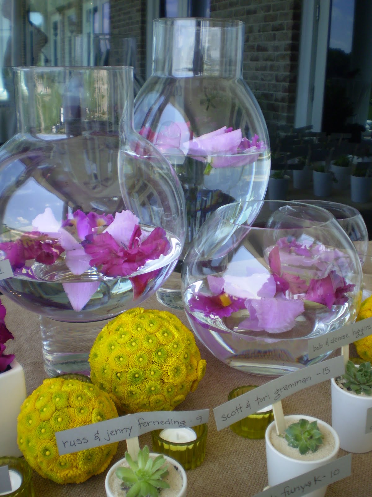 This escort card table was