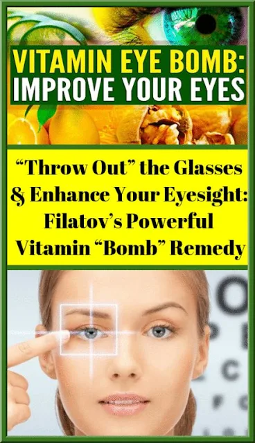 Throw Away Your Glasses And Improve Your Vision With Vitamin Bomb From The World Renowned Academic Filatov