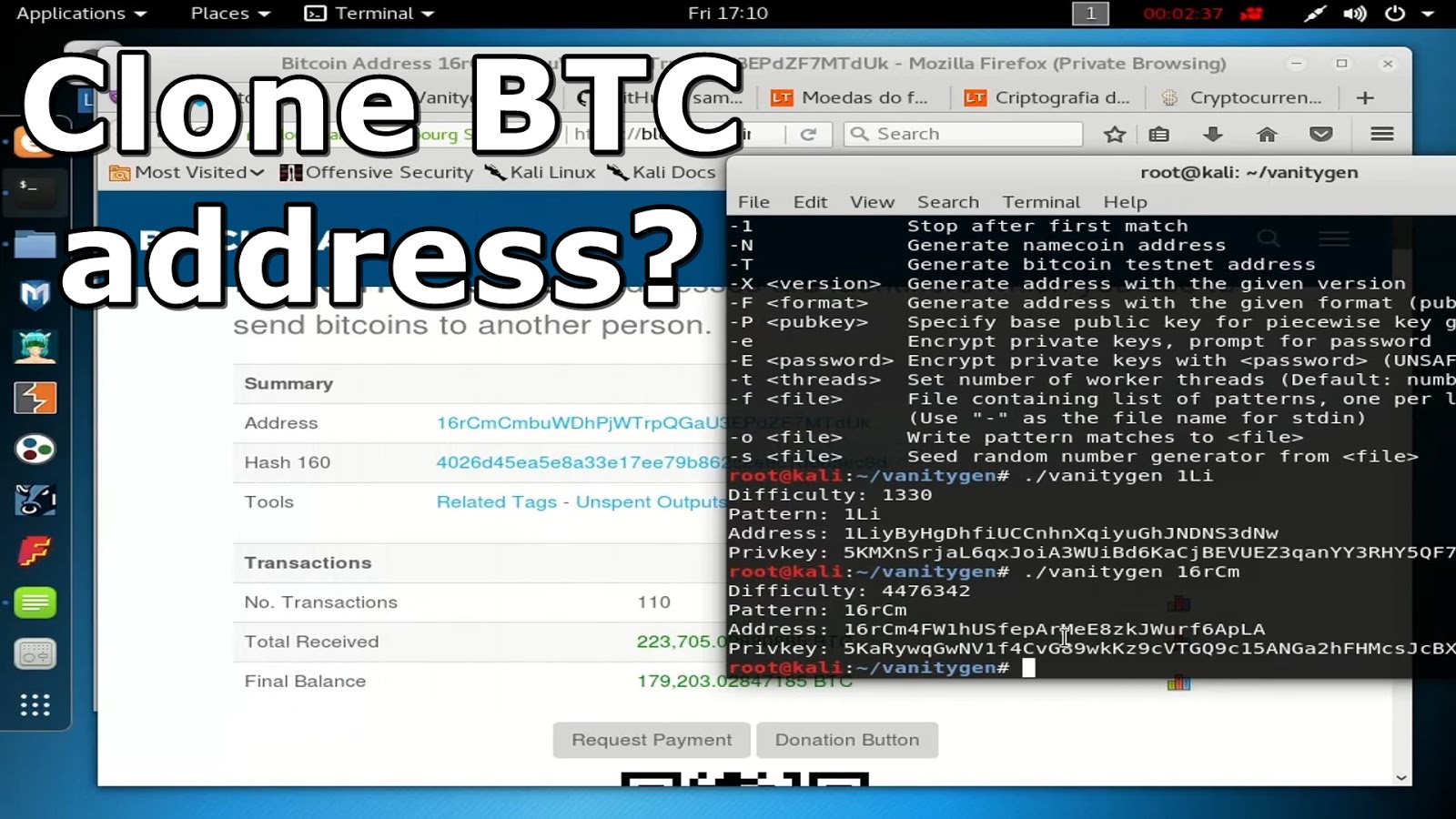 Vanitygen - script para gerar endereÃ§os de BTC ... - 