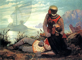 Painting of the Death of King Arhur by John Garrick