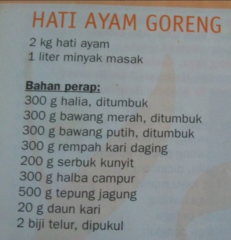 Koleksi Resepililymaria: AYAM GORENG MAMAK