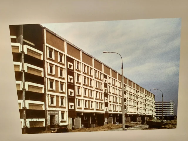 Строительство многоэтажек - старая фотография