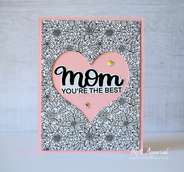 Easy Mother's Day Cards with pattern paper