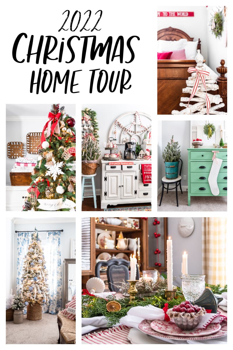 2022 Christmas holiday home tour collage