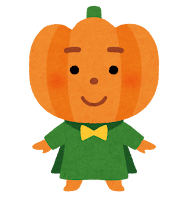 ハロウィンのキャラクター（カボチャのランタン）