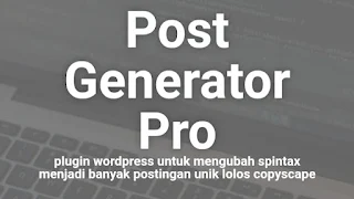 Plugin Wordpress untuk meng-convert spintax ke postingan