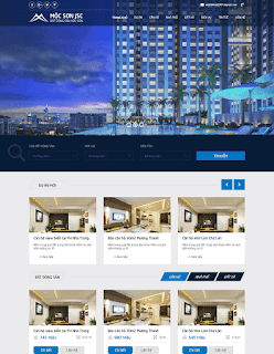 Template Web/Blogspot bất động sản đẹp chuẩn seo