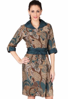 15 Contoh Model  Baju Batik Santai  Simpel Elegan Modern 2019