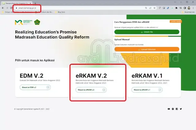 Cara Registrasi EDM ERKAM V.2