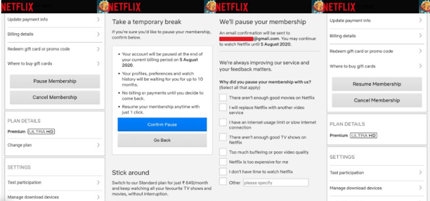 Netflix Allows Users to ‘Pause Membership’ for Up to 10 Months in New Test