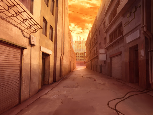 Abandoned Street Hallway (Anime Background)