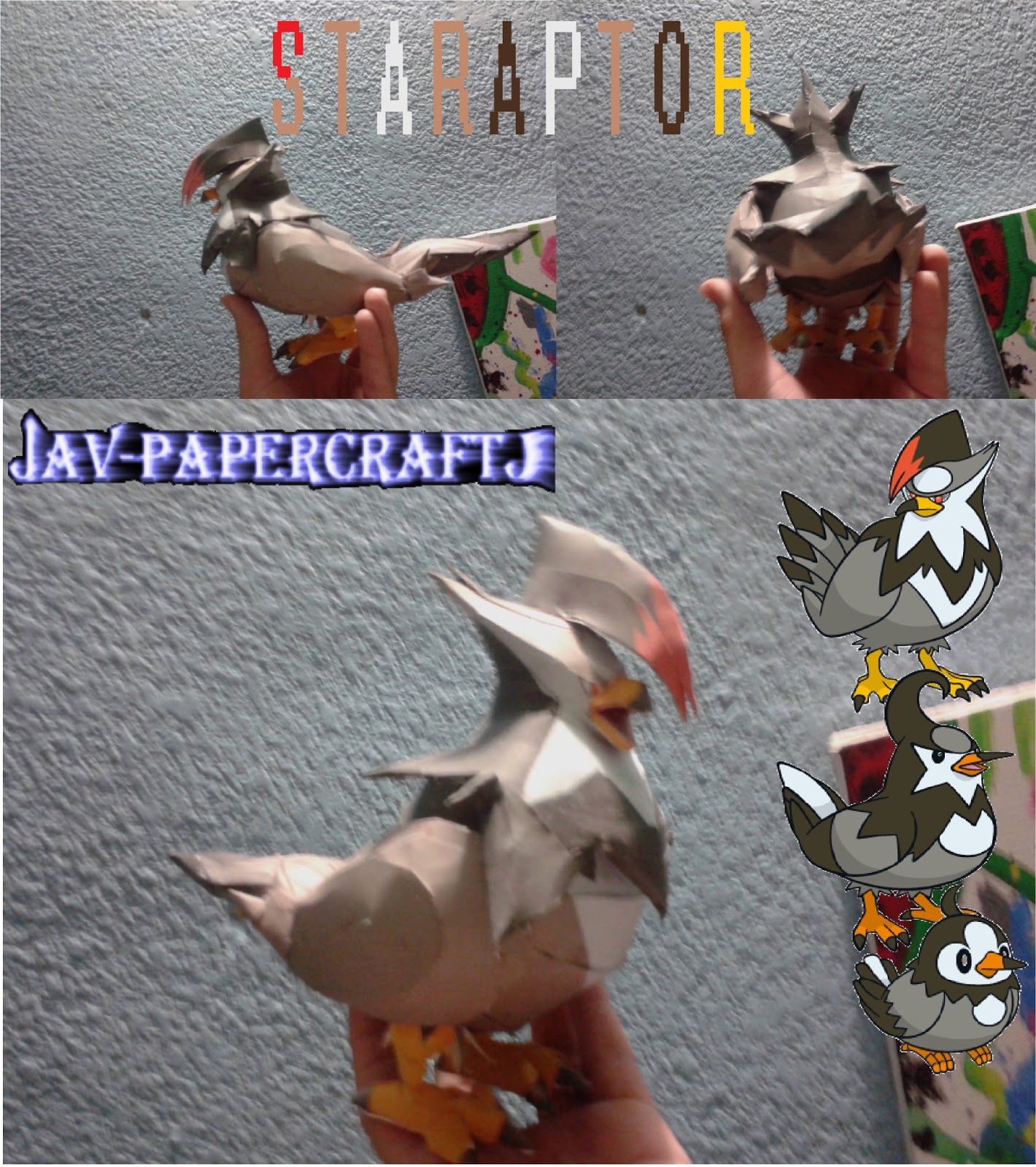 Pokemon Staraptor Papercraft