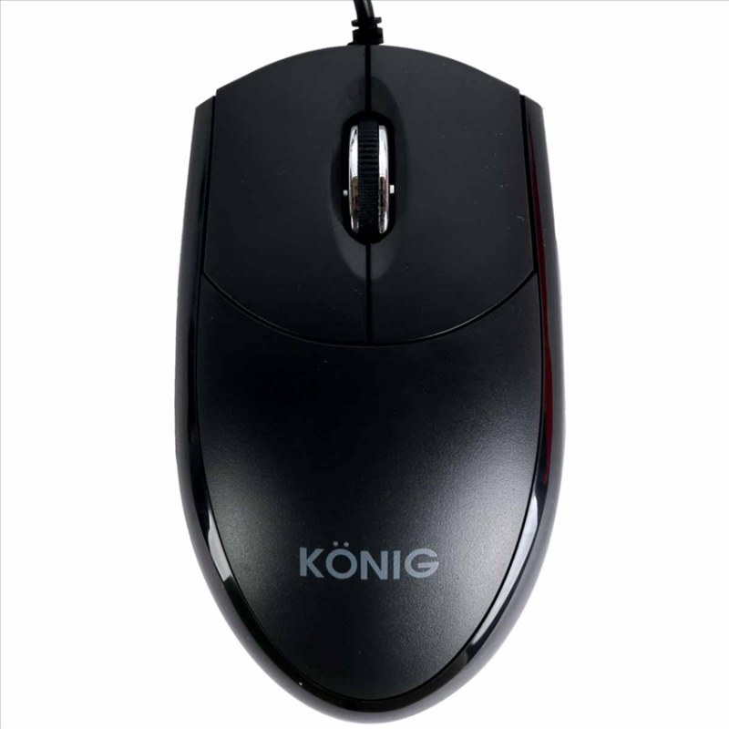 Chuột quang USB Konig KM38 đen