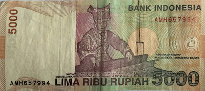 5000 rupiah indonesia banknote