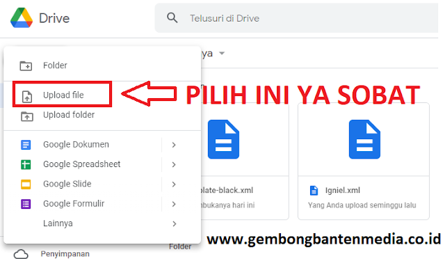 Menambahkan Foto Ke Google Dari Google Drive