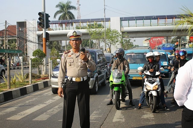 Satlantas Depok Amankan Jalur Funbike dan Jalan Santai