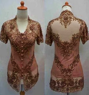 Desain Kebaya Modern Lengan Pendek Simple Terbaru