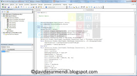 Editor de Visual Basic en Excel 2013.