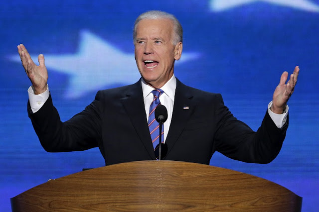 Vice President Joe Biden addresses the Democratic National Convention