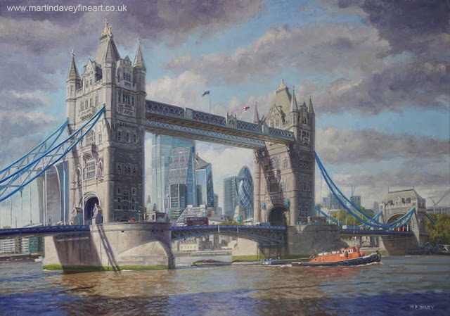 Martin Davey oil painting Tower Bridge