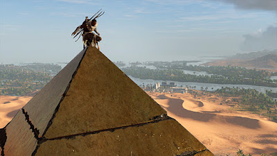 assassins creed origins - pyramid sitting