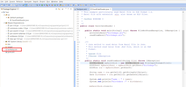  y'all volition acquire how to read as well as write from Excel file inwards Java  How to Read Write Excel file inwards Java - POI Example