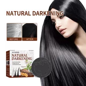 Hair Shampoo Soap Nourishing Polygonum Hair Darkening Shampoo Bar Natural Organic Hair Cleansing Handmade Soap Hair Care 75g US $3.29