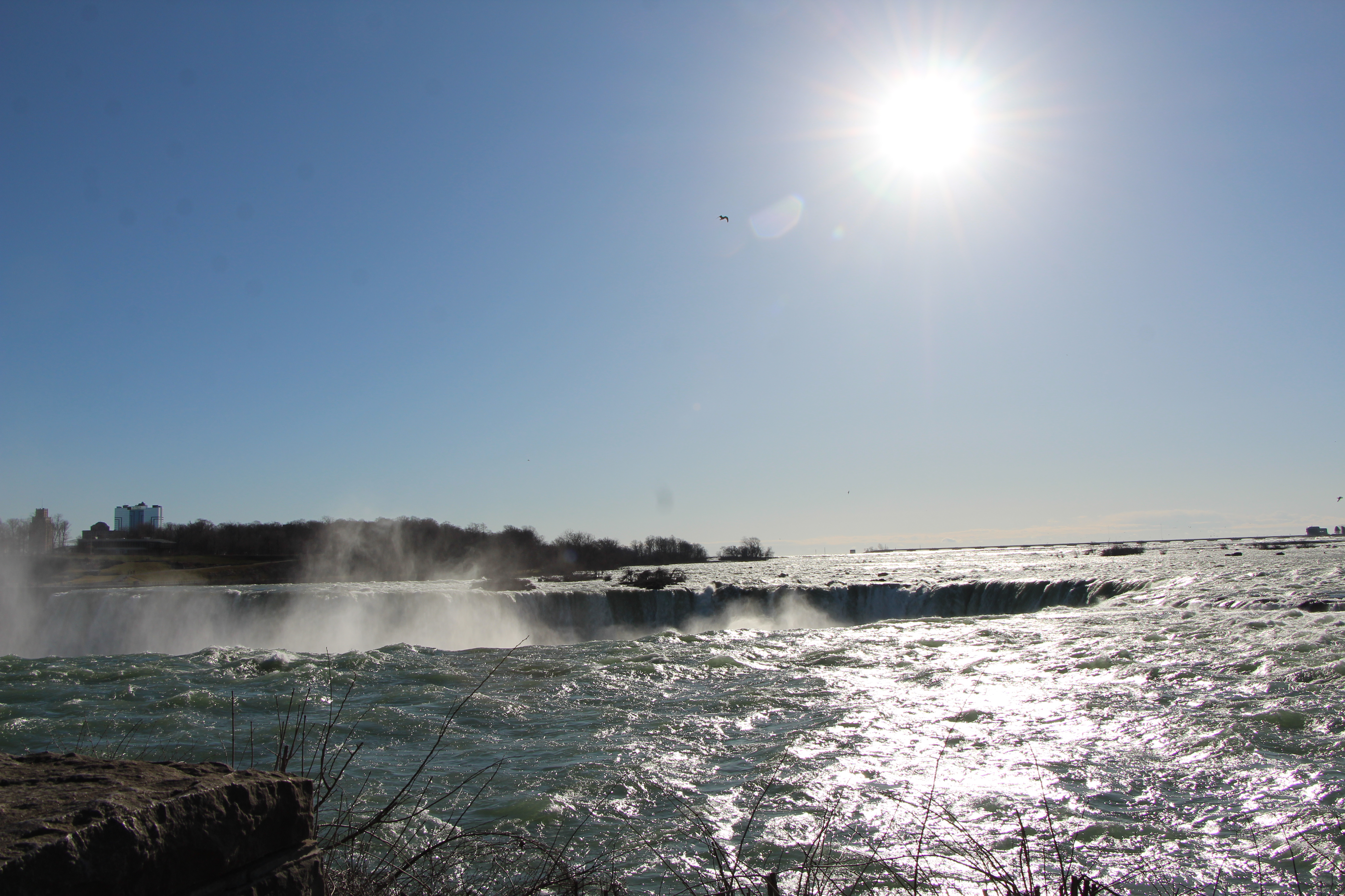 niagara falls, horseshoe falls, canada side, waterfall, lake ontario