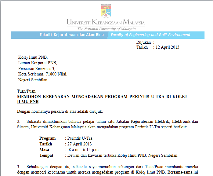 prokab >>> surat2 serta dokumen2 yang diperlukan =)