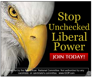 Republican ad with an eagle