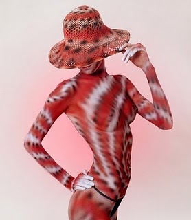 full body painted women