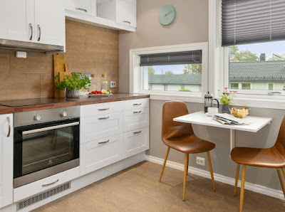 comfortable streamlined organic kitchen