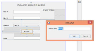 Contoh Program GUI Kalkulator pada Java