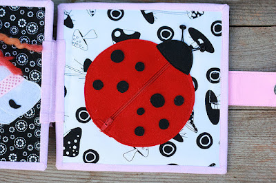 Quiet book for Morgen, fabric handmade book for a girl by TomToy