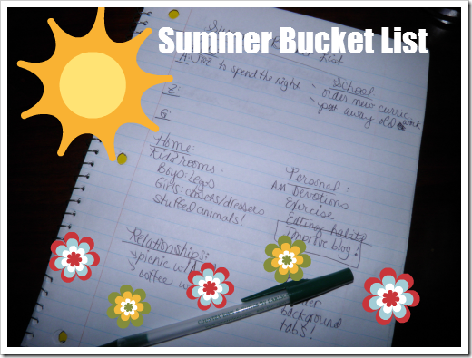 Summer Bucket List