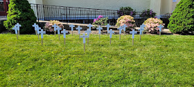 Crosses for Texas victims