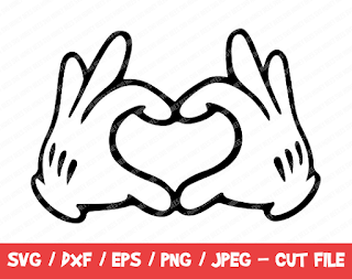 Mickey Mouse Hands SVG, Minnie Mouse Hands SVG PNG, Instant Sownload, Cricut Cut Files, Silhouette Cut Files, Disney Svg, Mickey Hands