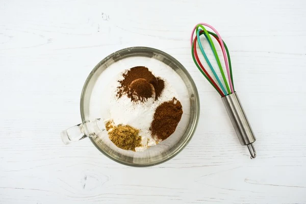 GINGERBREAD MUG CAKE - STEP 3 - SPICES (added to mug)